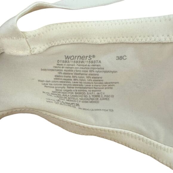 Maidenform & Warner’s Set of 2 Nude Cream Underwire Bras Size 38C - Picture 6 of 7